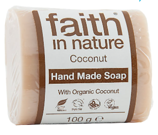Увлажняющее и питающее мыло ручной работы Faith in nature 100г с маслом Кокоса